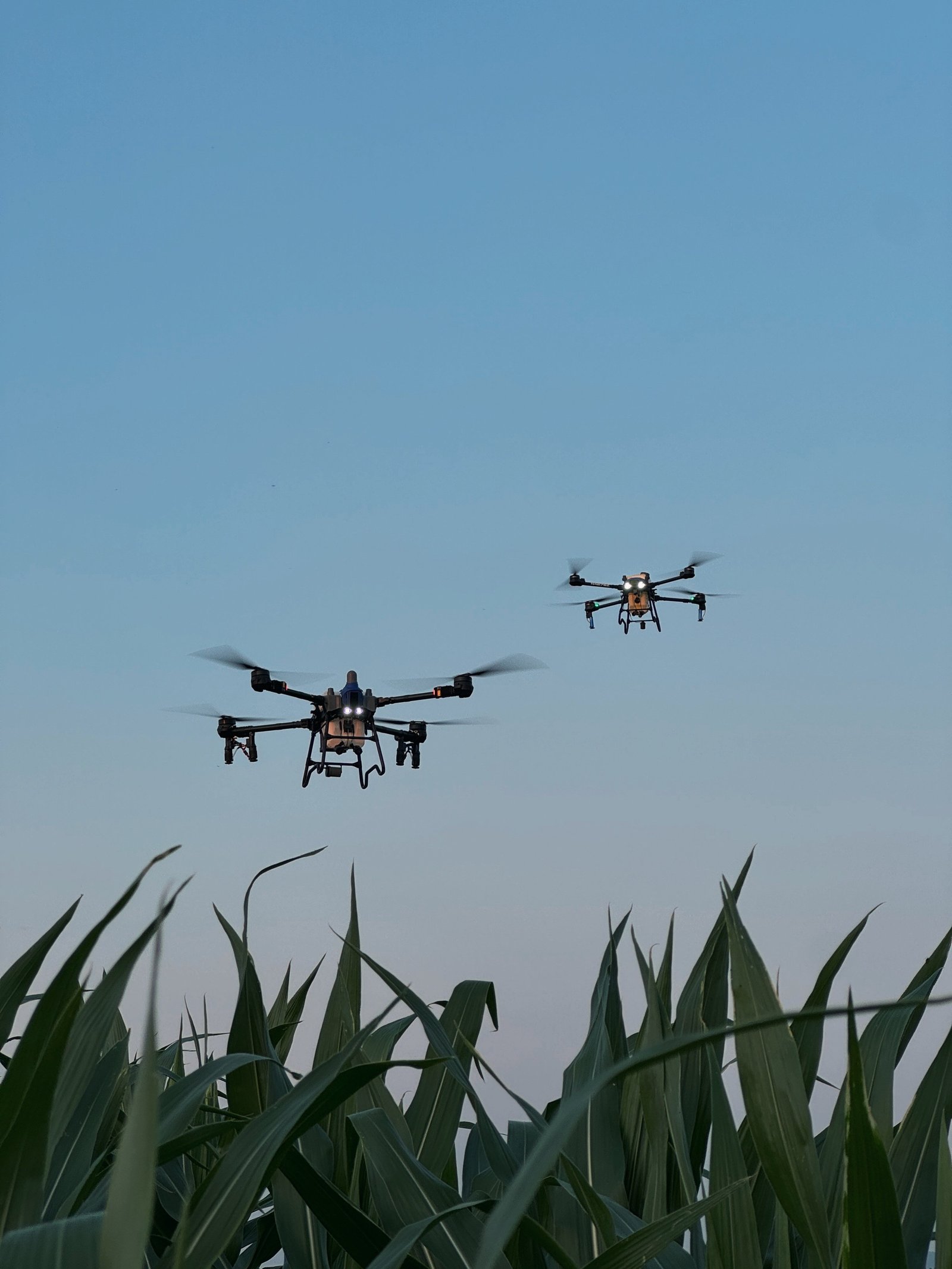 Agricultural drone application operation